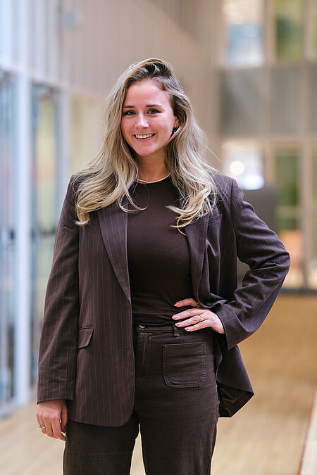 Portret van een vrouw.